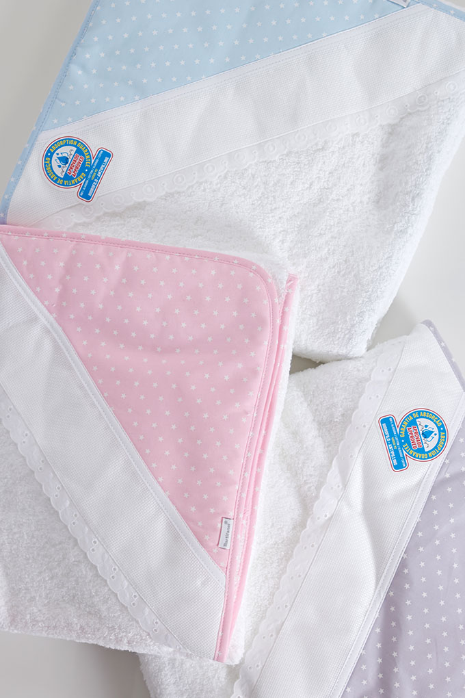 Stars Printed Baby Towel f/ Embroidery