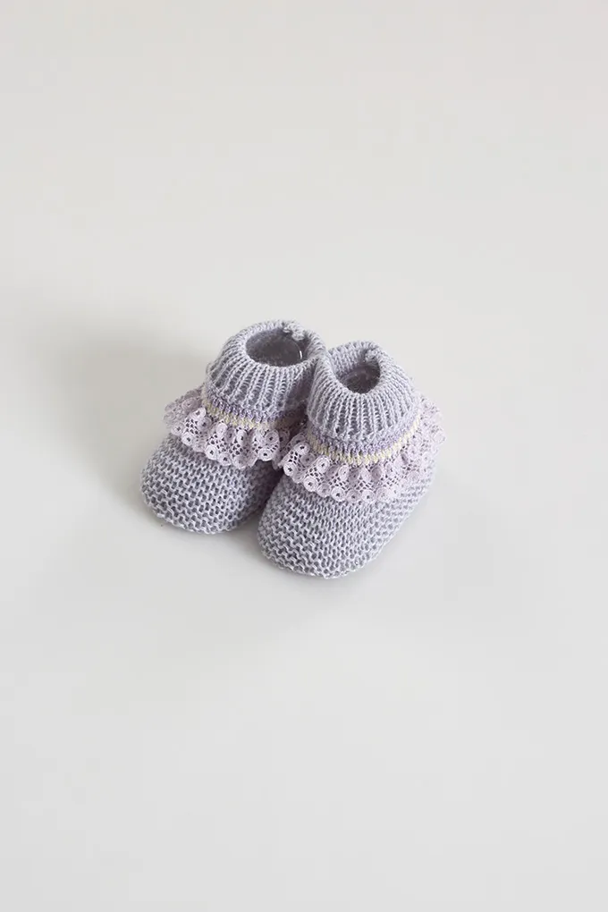 Laced Baby Booties