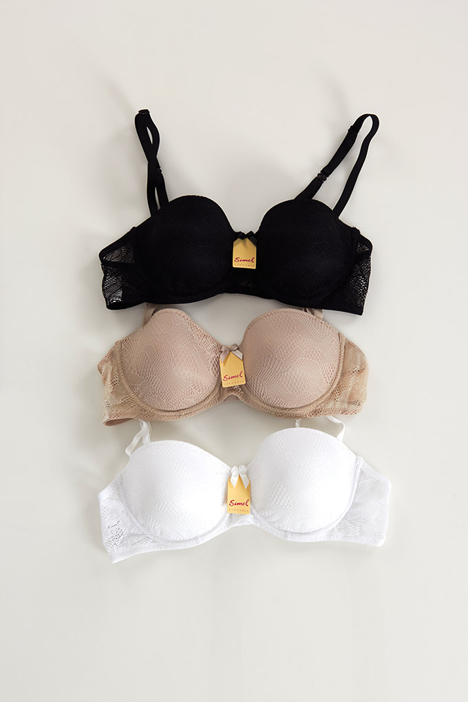 19763 Cup B Underwired Laced Padded Bra