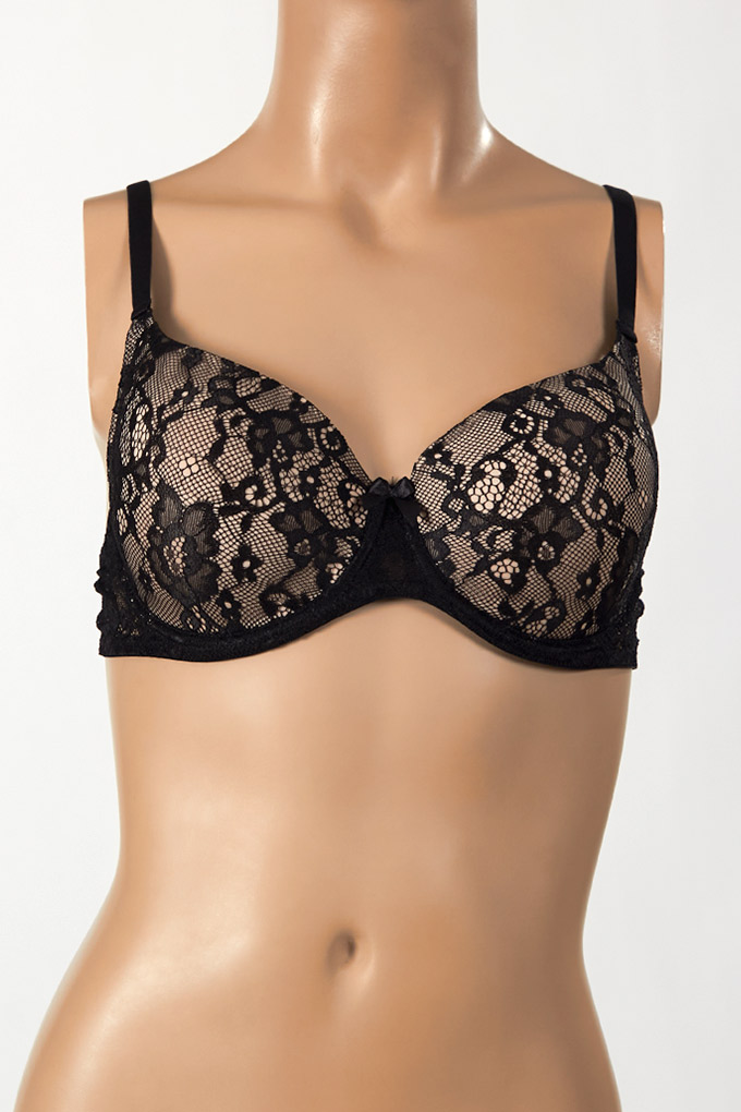 121851 Cup B Underwired Laced Padded Bra