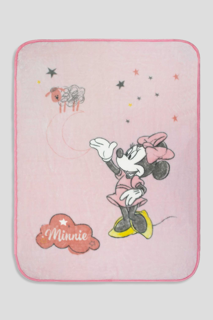 Minnie Printed Raschell Baby Blanket