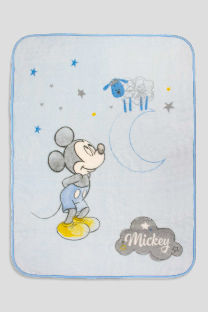 Cobertor Bebé Veludo Estampado Mickey