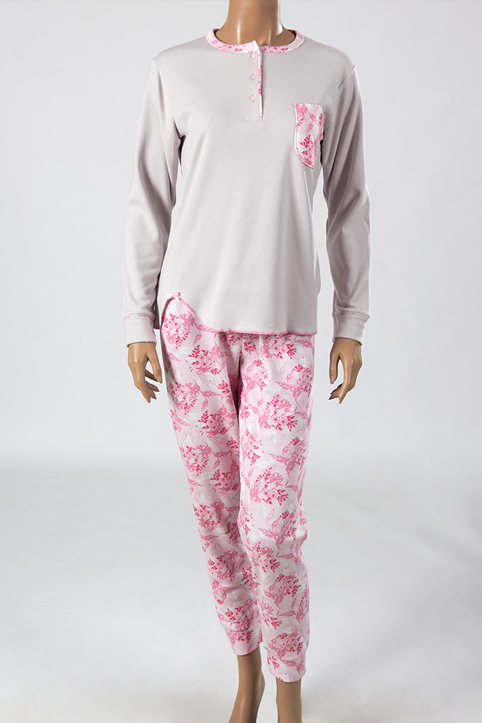 Woman Thermal Printed Pyjama Set w/ Pocket