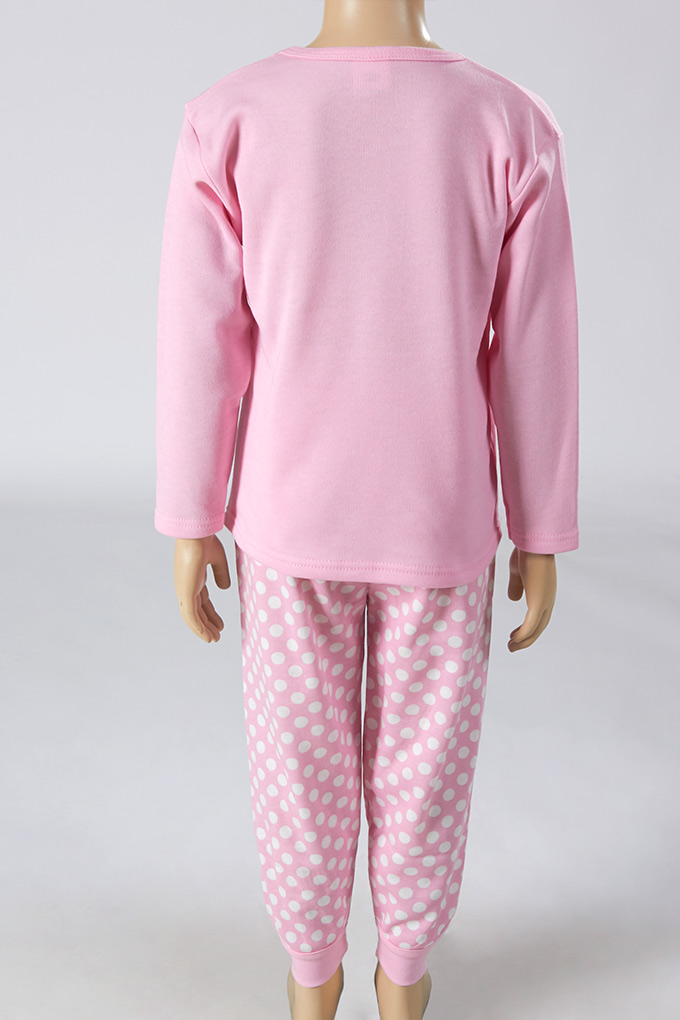 Pijama Estampado Cardado Menina 