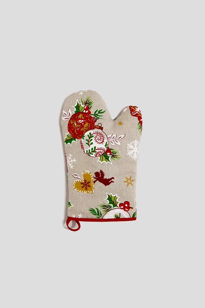 Angels Christmas Printed Kitchen Gloves