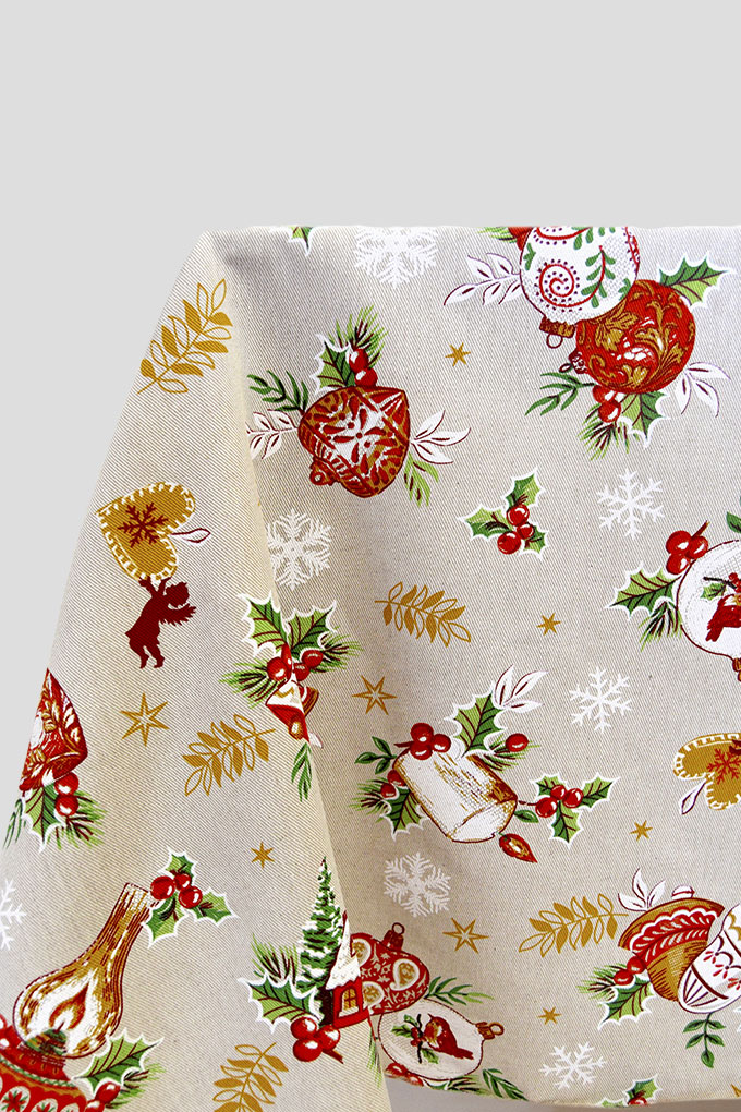 Angels Christmas Printed Tablecloth