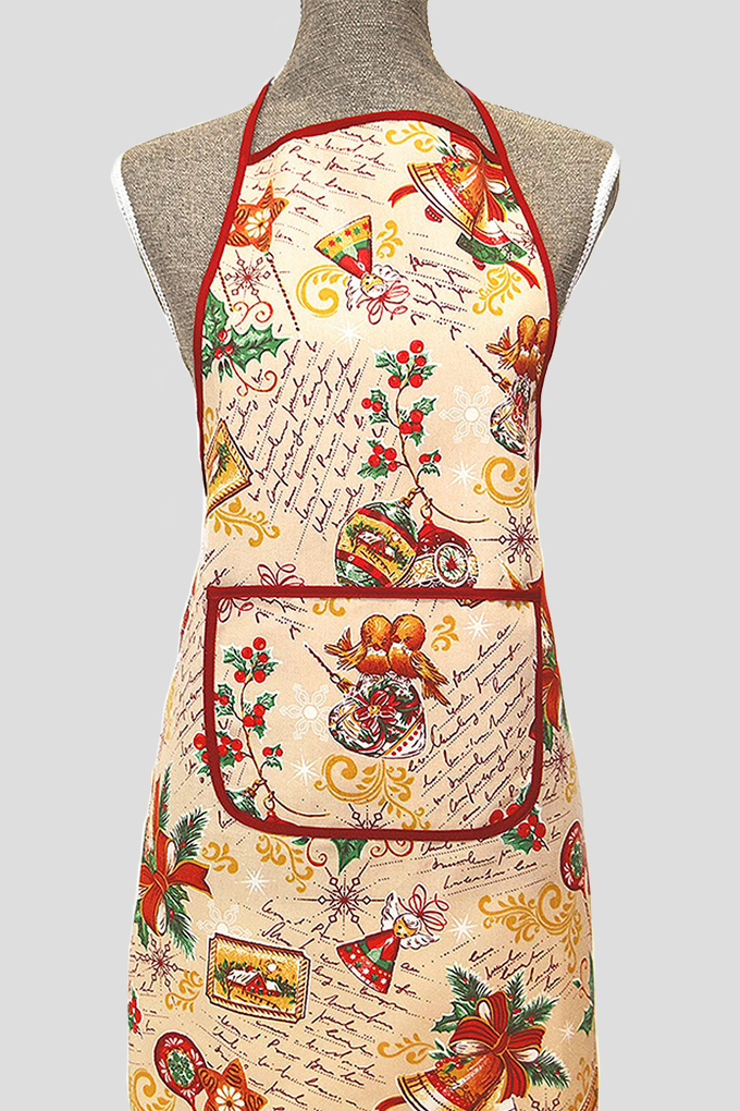 Christmas Letter Printed Kitchen Aprons