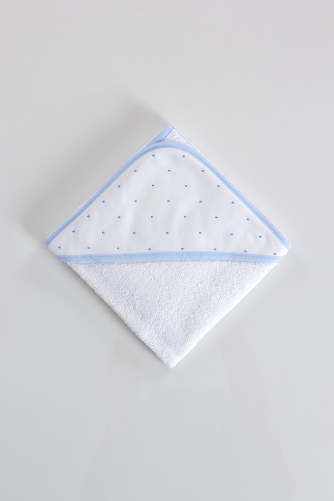 Dots Embroidered Baby Towel