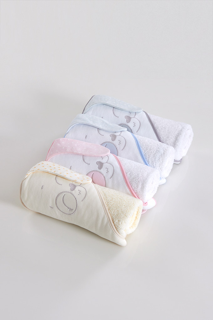 Dog Ears Embroidered Baby Towel