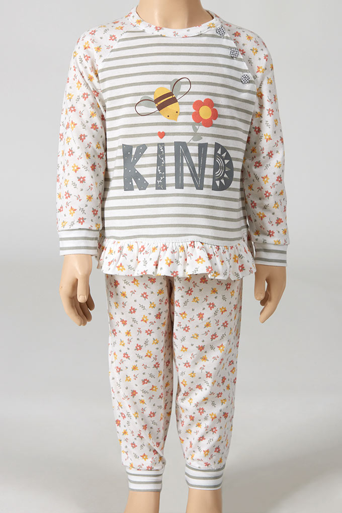 Kind Girl Printed Pyjama Set
