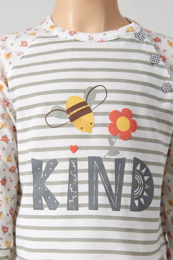 Kind Girl Printed Pyjama Set