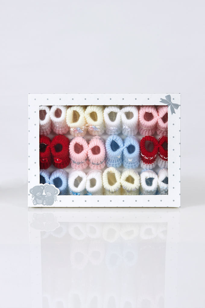 Knitted Assorted Baby Booties w/ Aplications