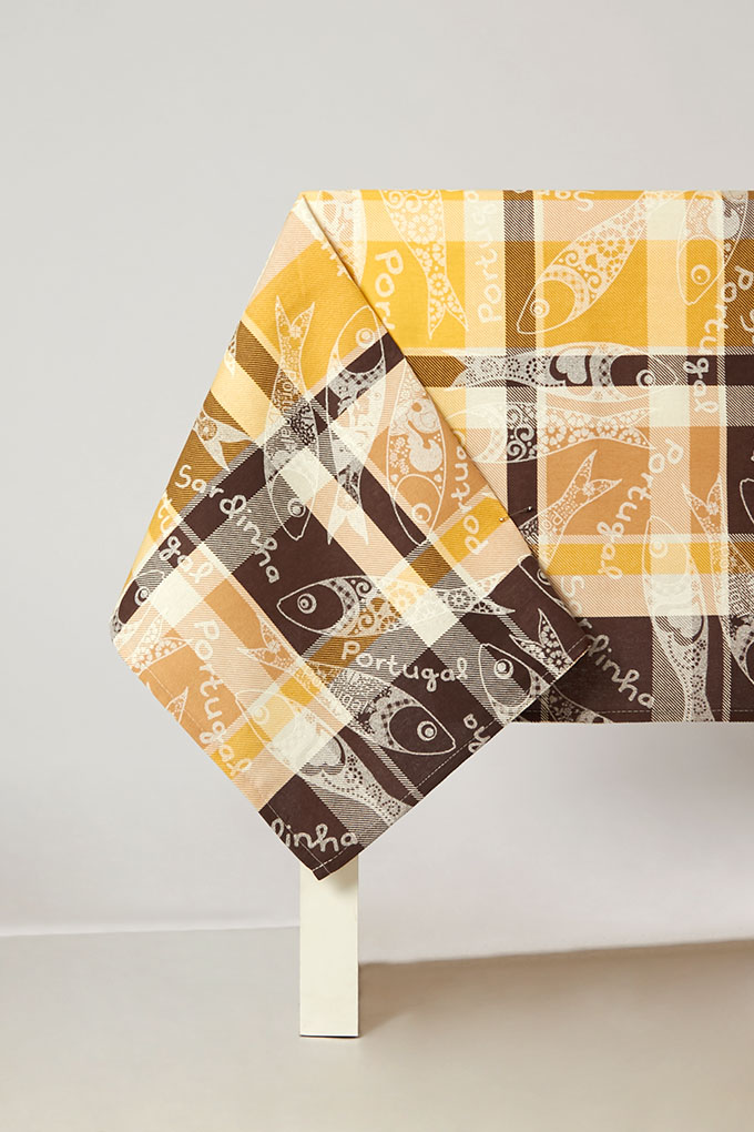 Portuguese Sardine Printed Twill Tablecloth