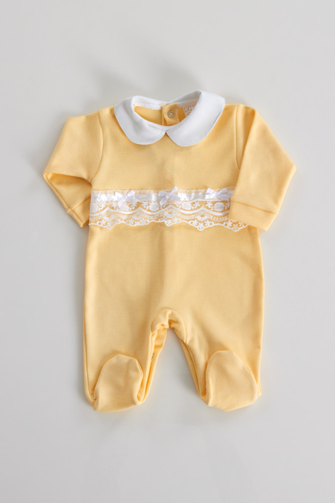 Laced Cotton Babygrow