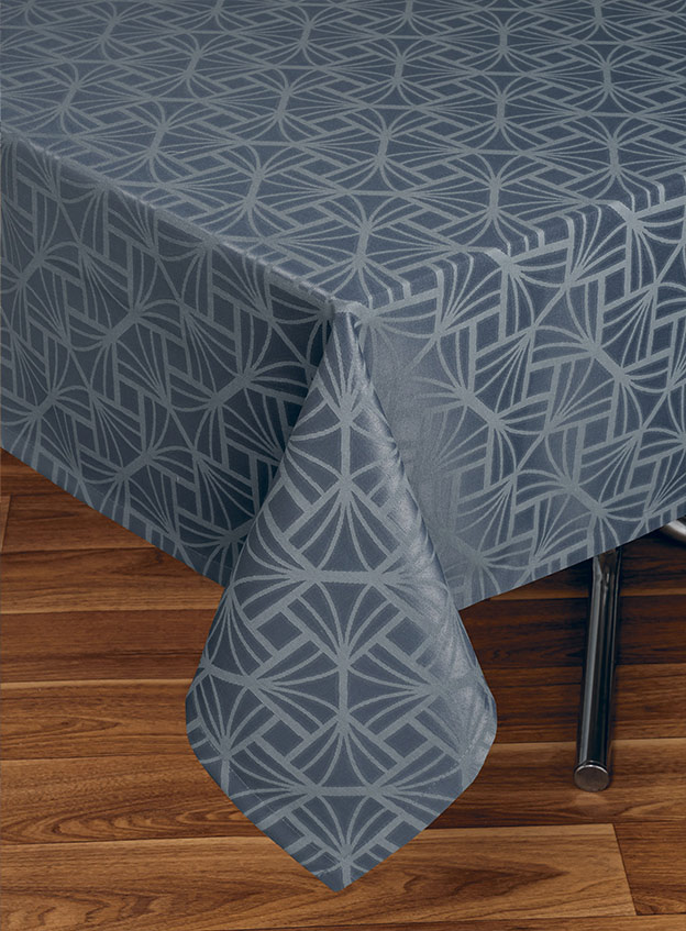 Açores Stain-Resistant Jacquard Tablecloth