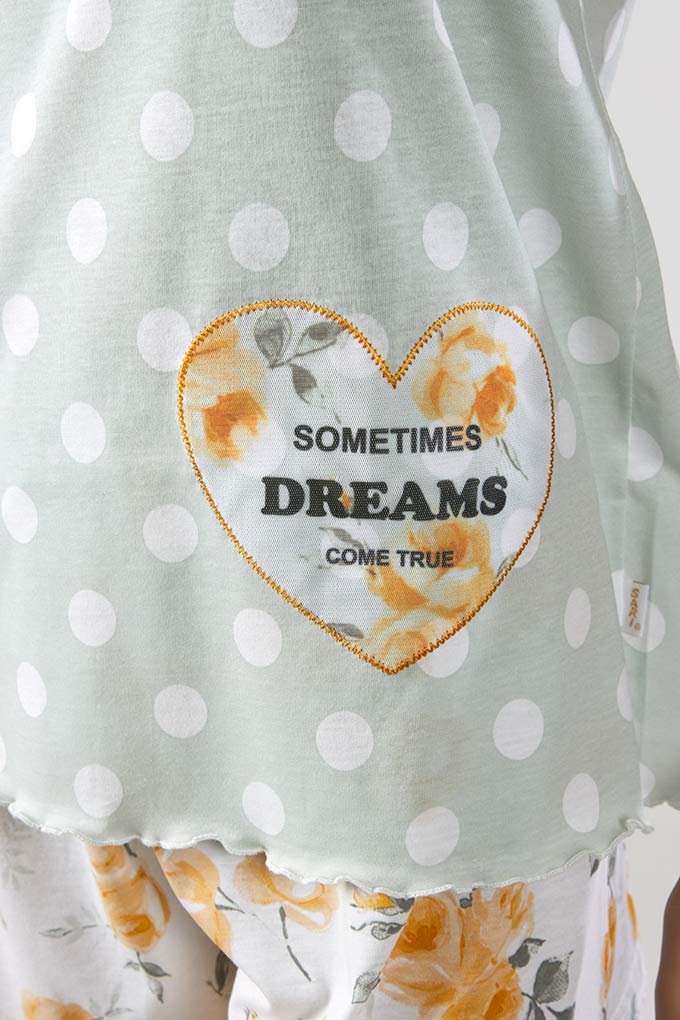 Pijama Estampado Manga Curta Senhora Dreams Come True_4