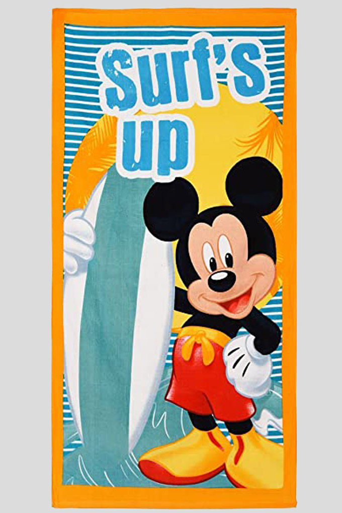Toalha Praia Algodão Mickey Surfs Up_1