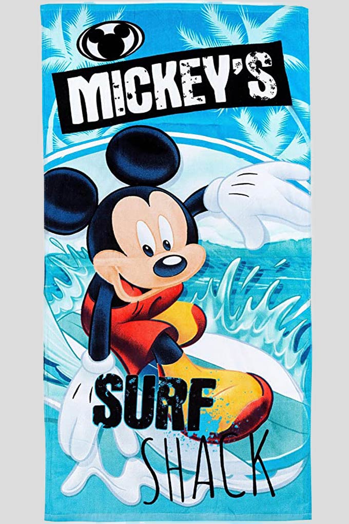Toalha Praia Algodão Mickey Surf Shack