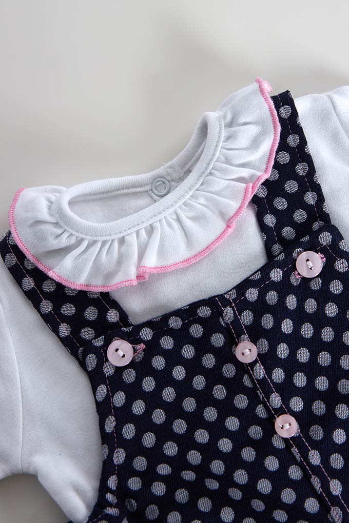Dots Thermal Baby Romper w/ Pockets