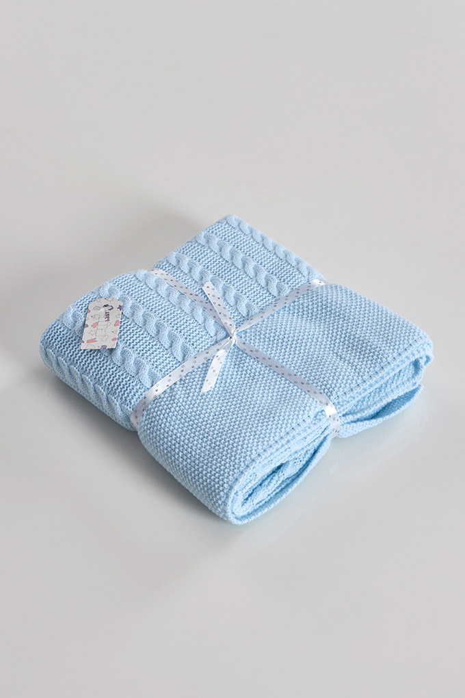 Braid Knitted Baby Blanket