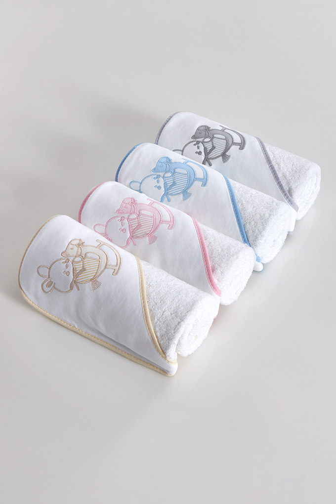 Bunny Embroidered Baby Towel