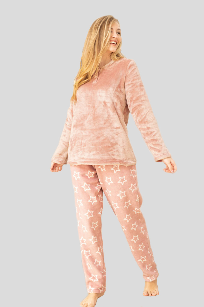 41918 Woman Coral Pyjama Set