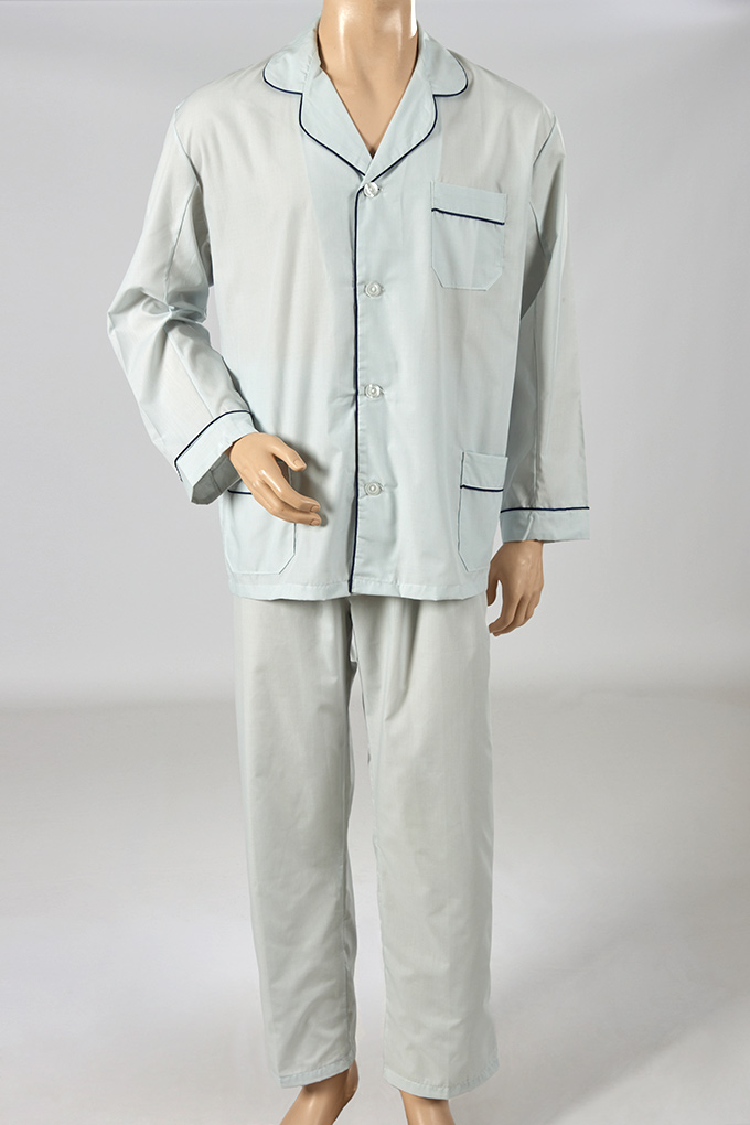 Man Poplin Plain Pyjama Set