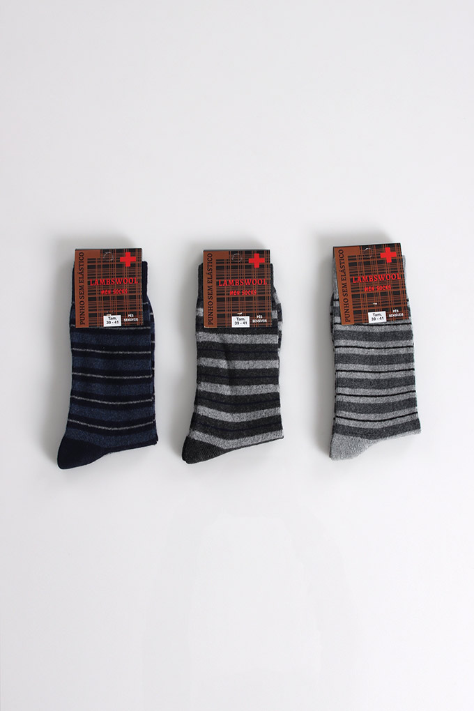 Man Wool Assorted Printed Socks