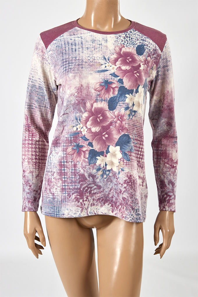 202318 Flowers Woman Thermal Sweater