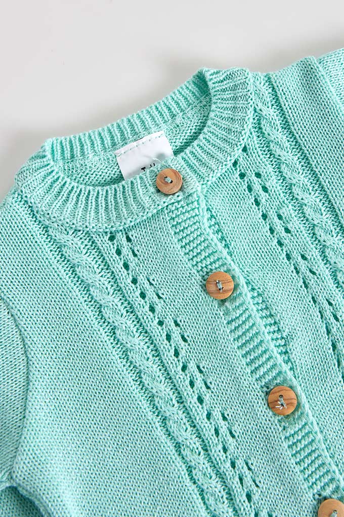 CAS064 Knitted Baby Jacket w/ Buttons
