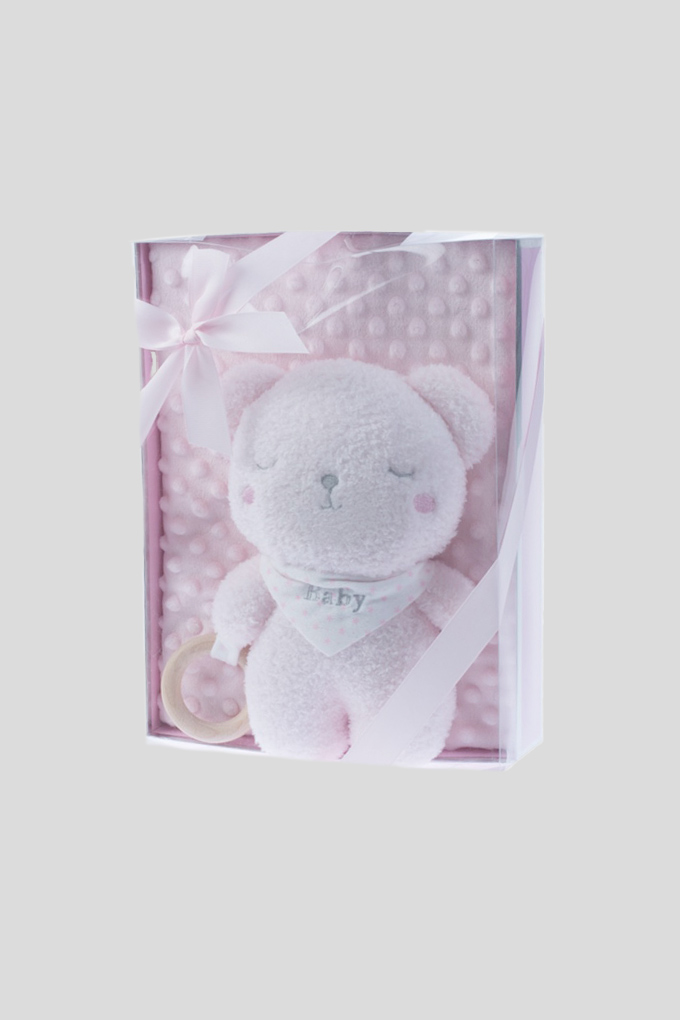 Baby Bear Teddy + Blanket Set