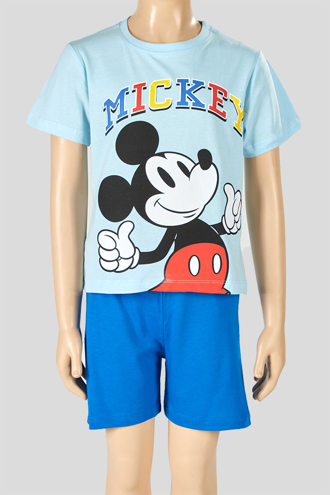 Pijama Estampado Manga Curta Menino Mickey_1