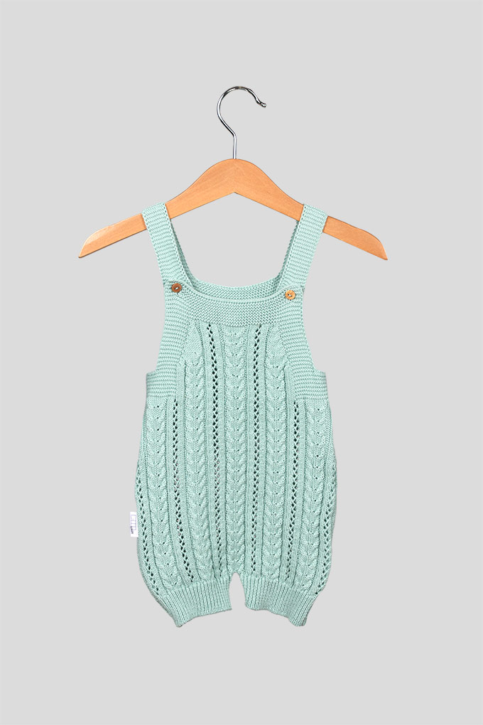 Wheat Knitted Baby Romper