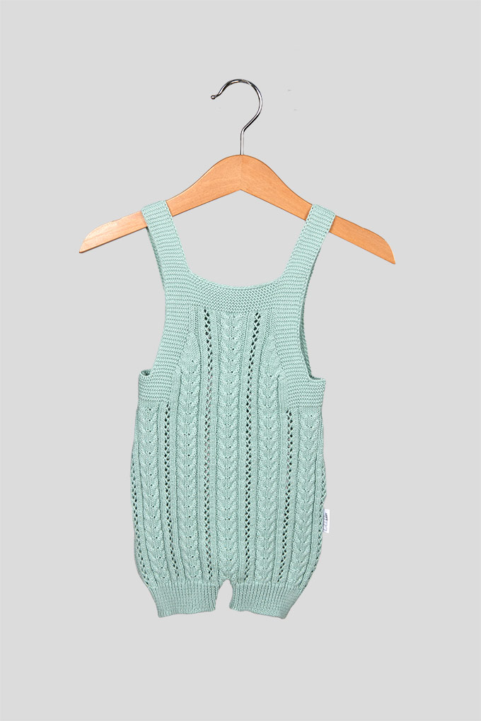Wheat Knitted Baby Romper