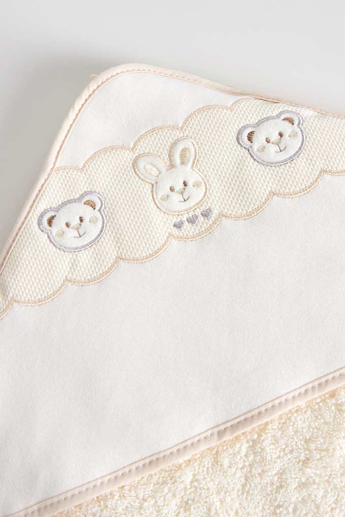Animals Little Friends Embroidered Baby Towel