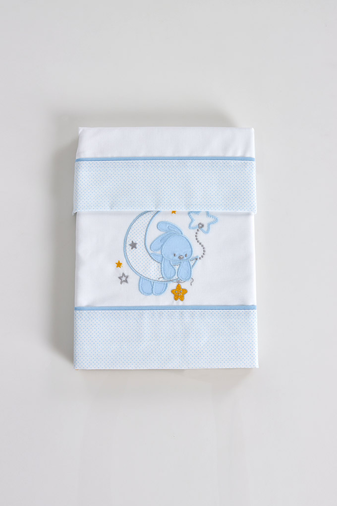 Assorted Embroidered Newborn Cotton Baby Carry Cot Set